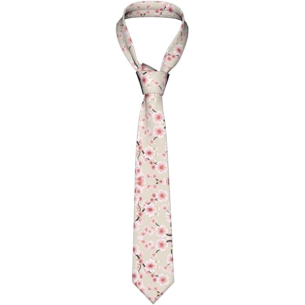 【おすすめ商品】花柄 メンズネクタイ　ディープピンク Amazon | [HTSW] 礼服 ネクタイ ピンク 桜 花柄 エレガント
